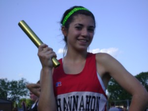 Madison in junior high when I was her track coach