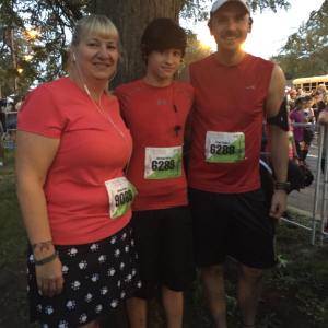 With Peter and Michael before the race.